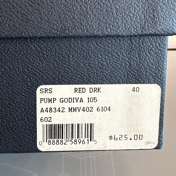 SALE SERGIO ROSSI GODIVA Red Dark Metallic Bronze Patent Leather Point Toe Pumps - Picture 5 of 12